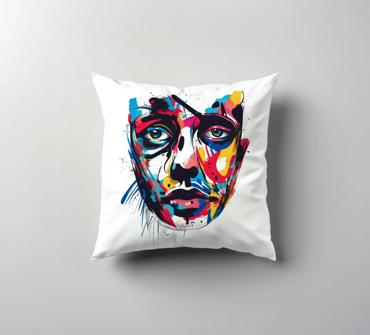 Face #3 cuscino da Art Unleashed