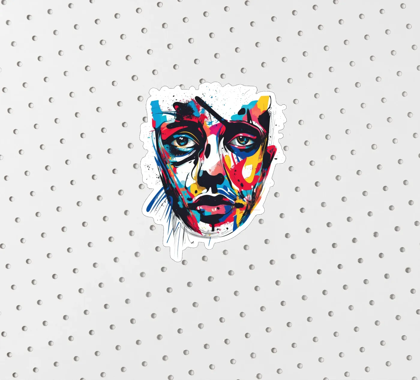 Face #3 sticker by Art Unleashed