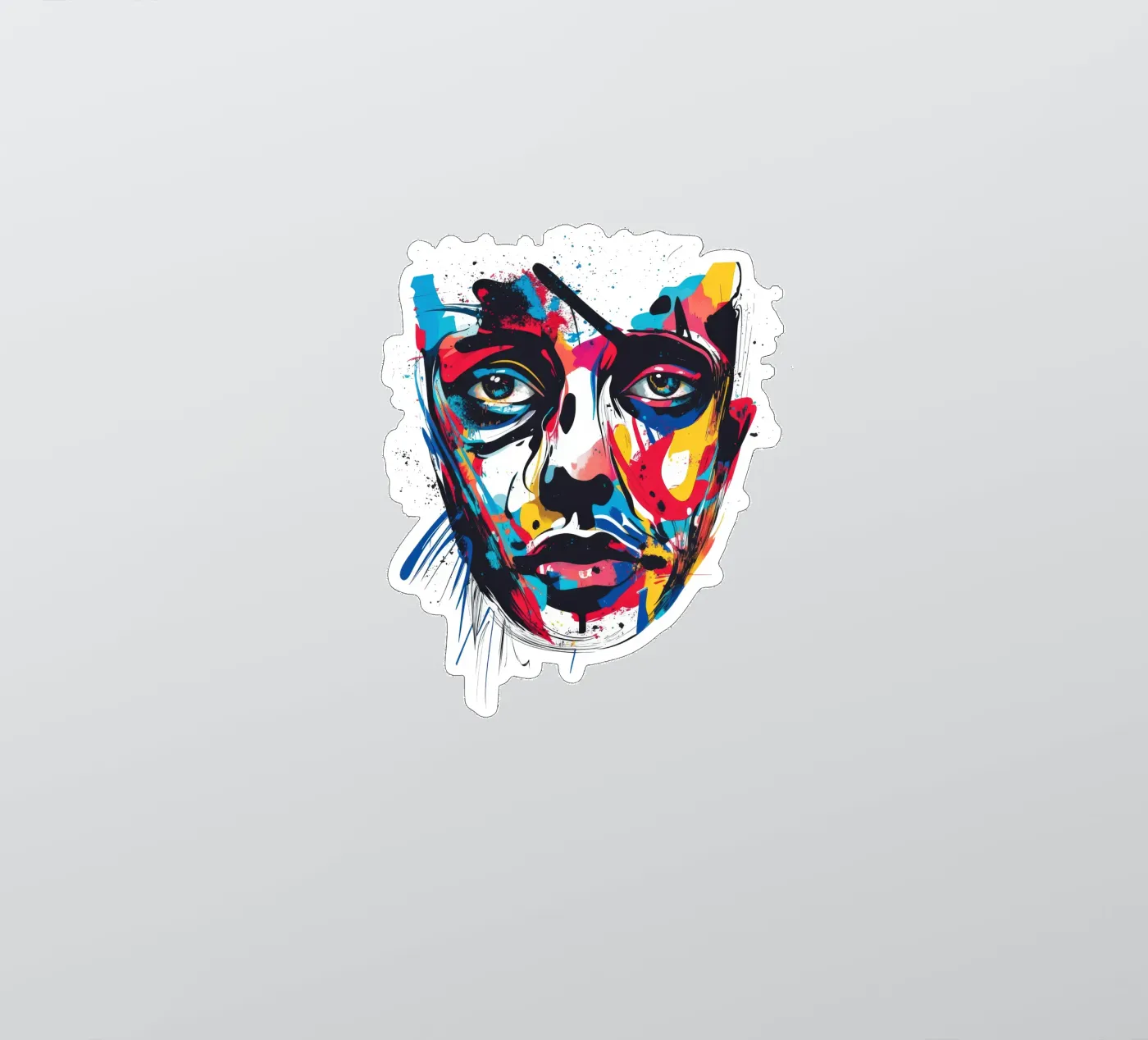 Face #3 sticker by Art Unleashed