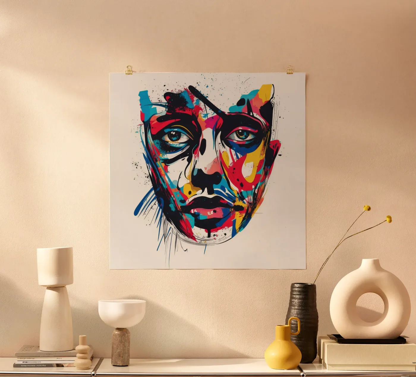 Face #3 Poster von Art Unleashed