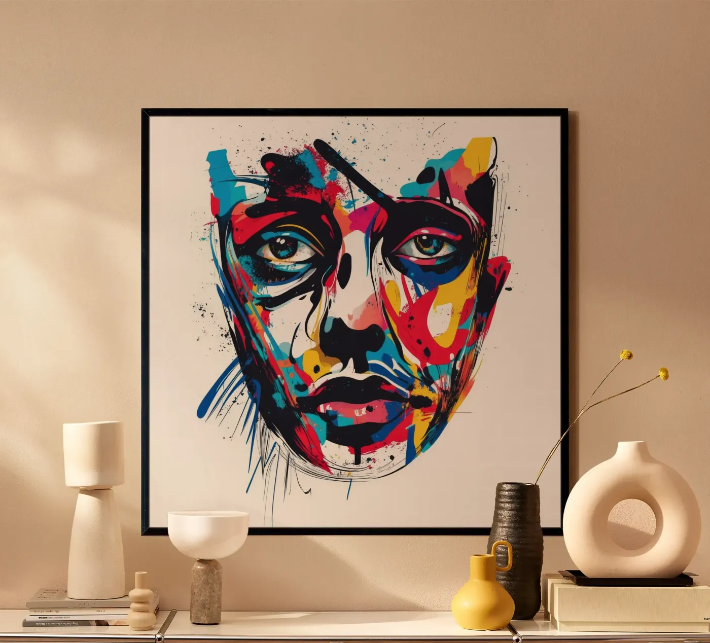 Face #3 Poster von Art Unleashed