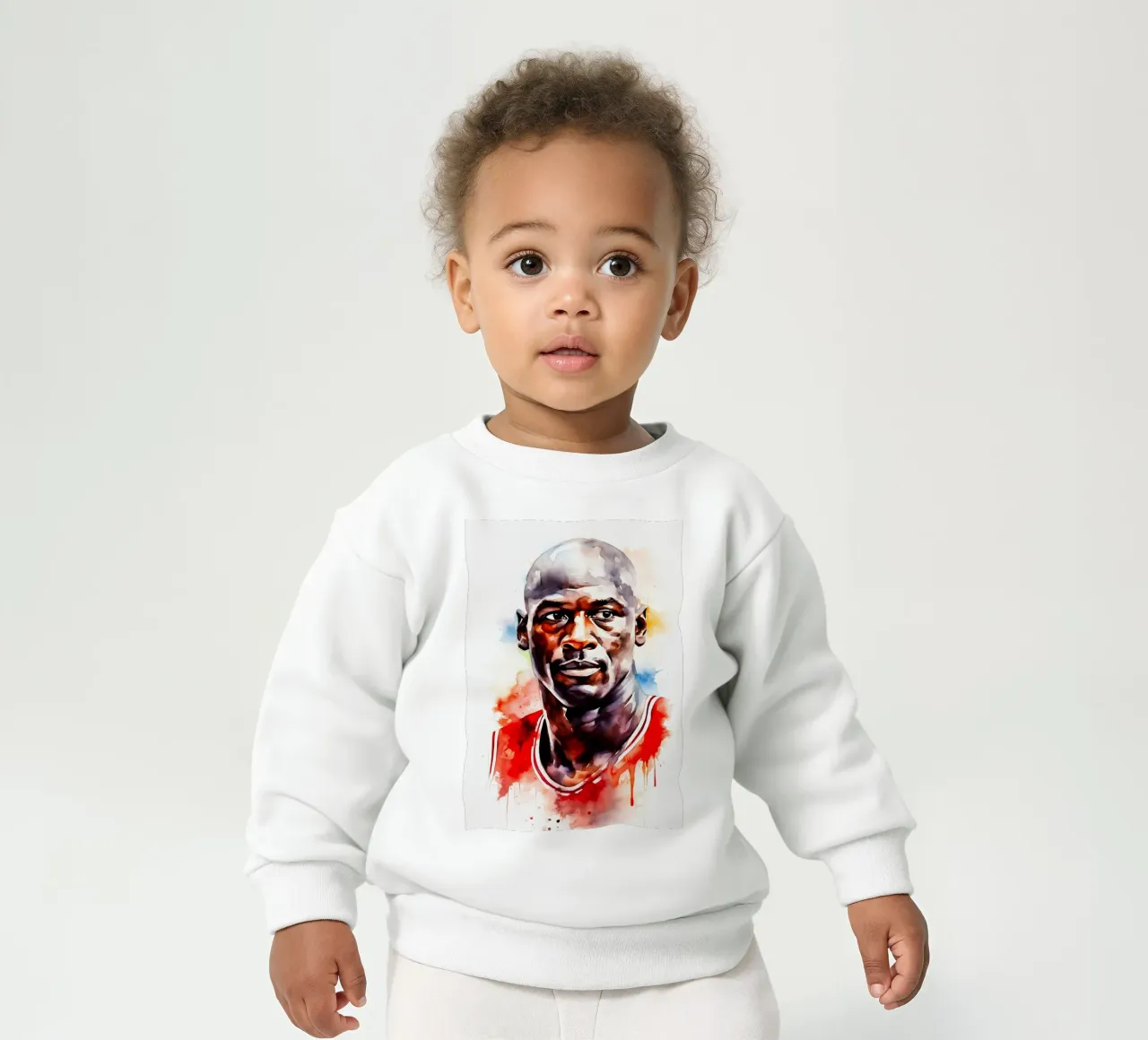 Michael Jordan sudadera de bebé de FreeArtStudio