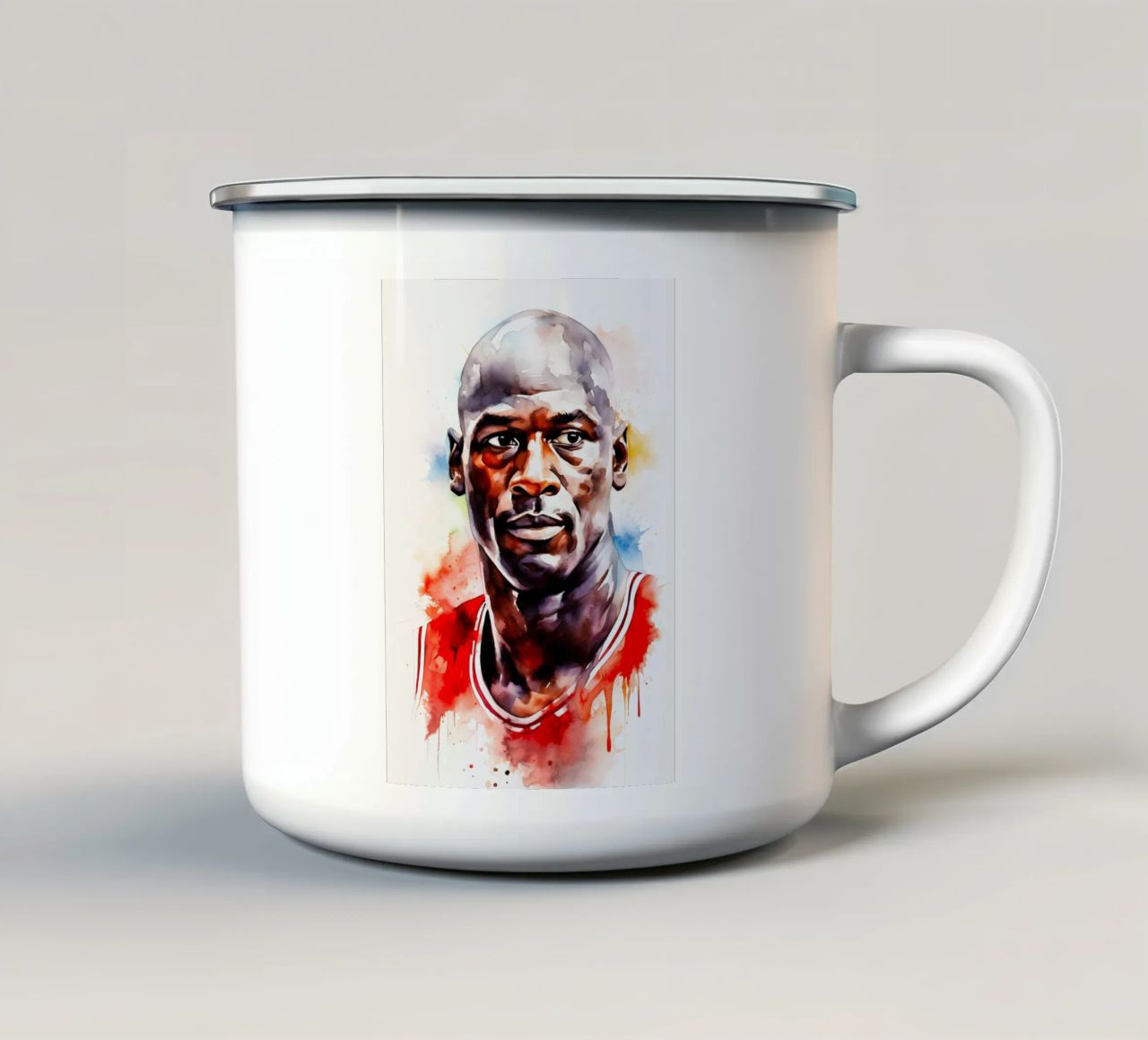Michael Jordan tazza in smalto da FreeArtStudio