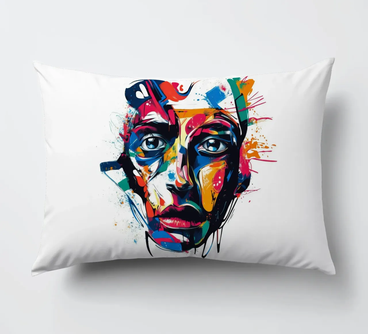 Face #4 cuscino da Art Unleashed