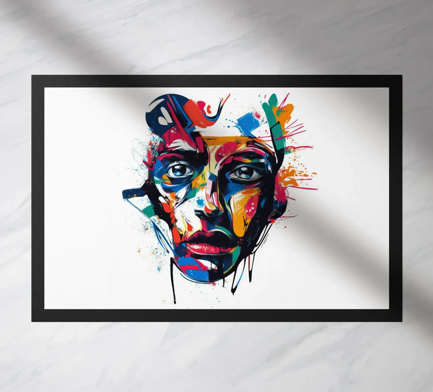 Face #4 paillasson de Art Unleashed