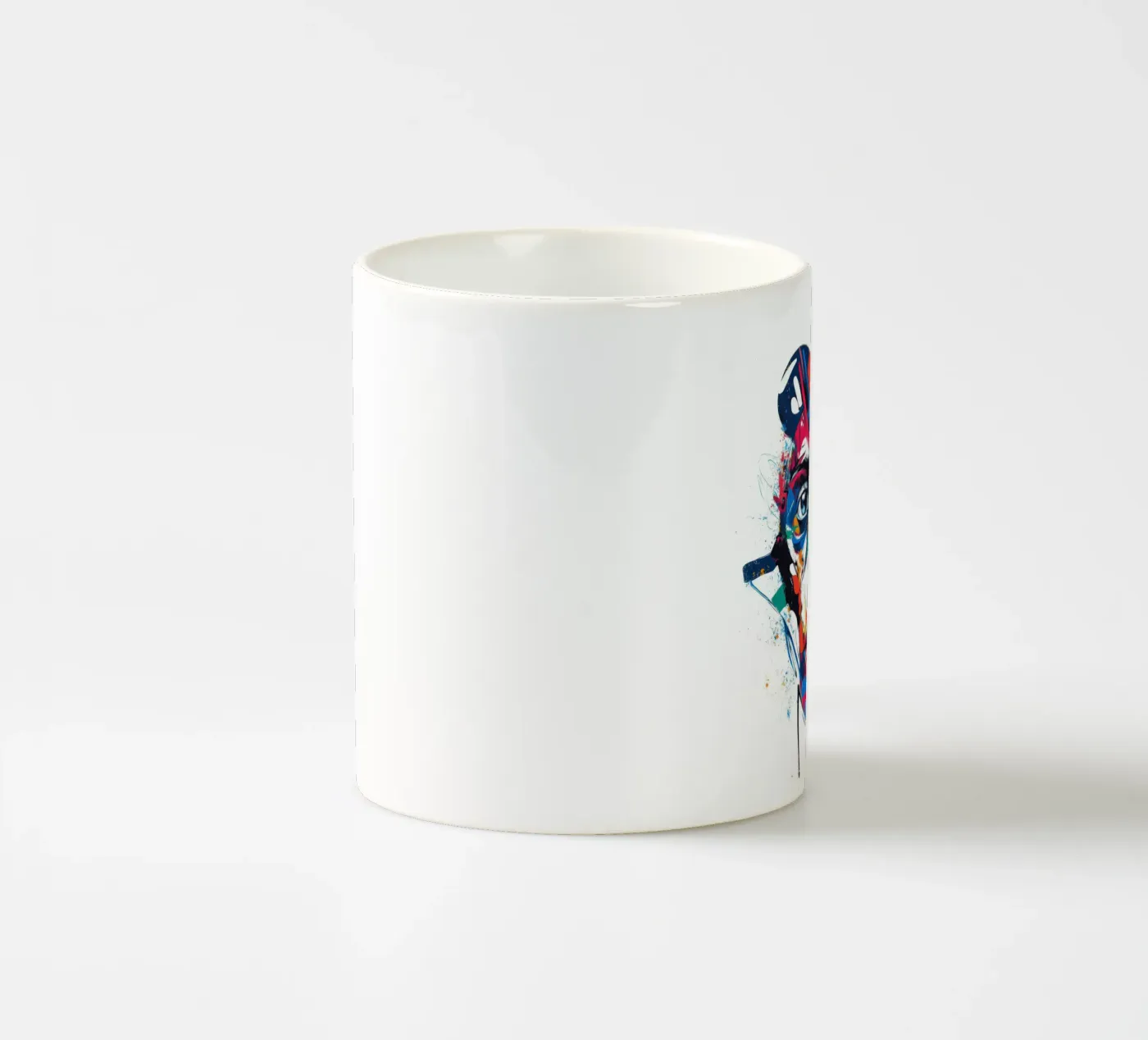 Face #4 ceramic mug by Art Unleashed