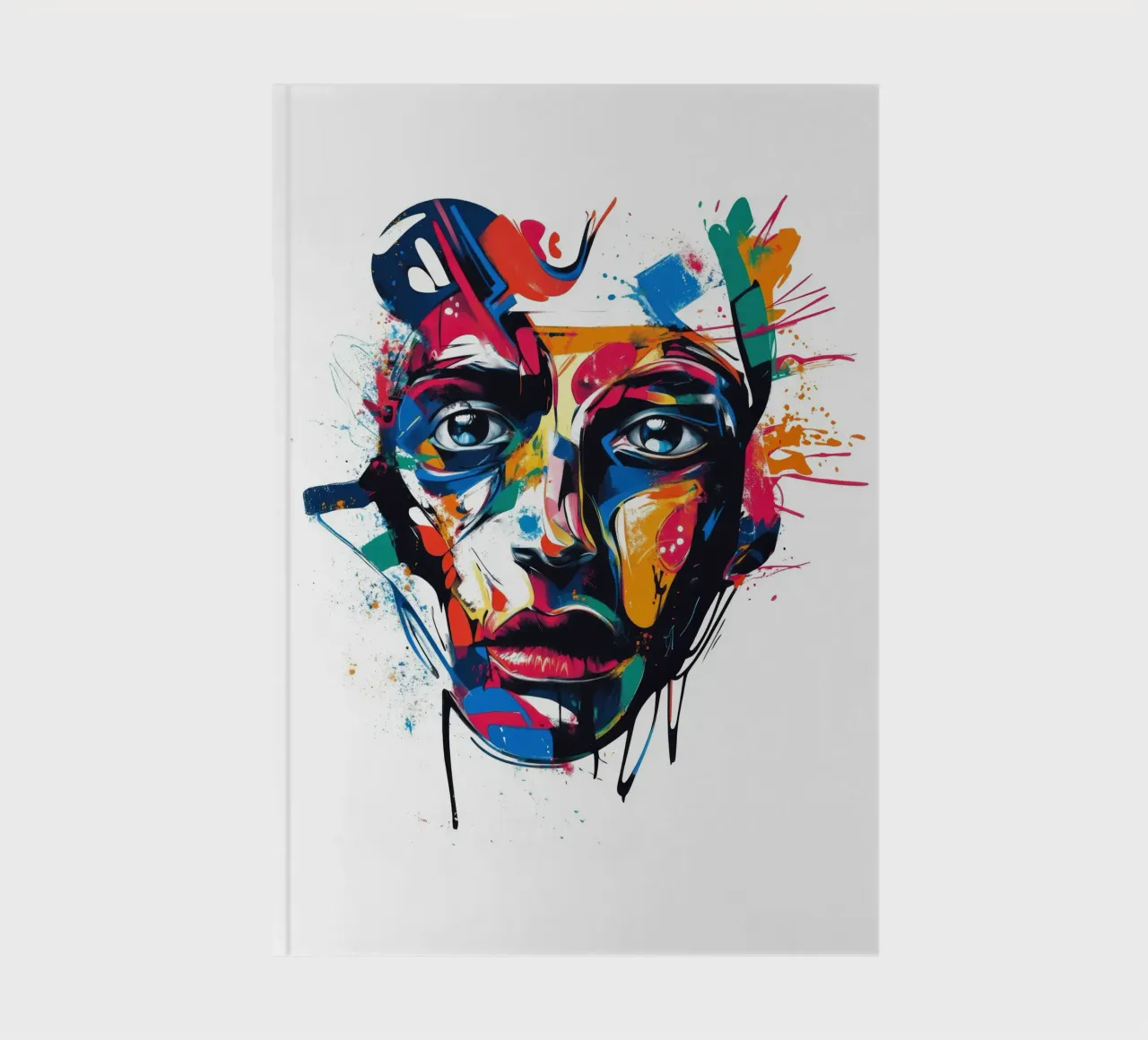 Face #4 notebook by Art Unleashed