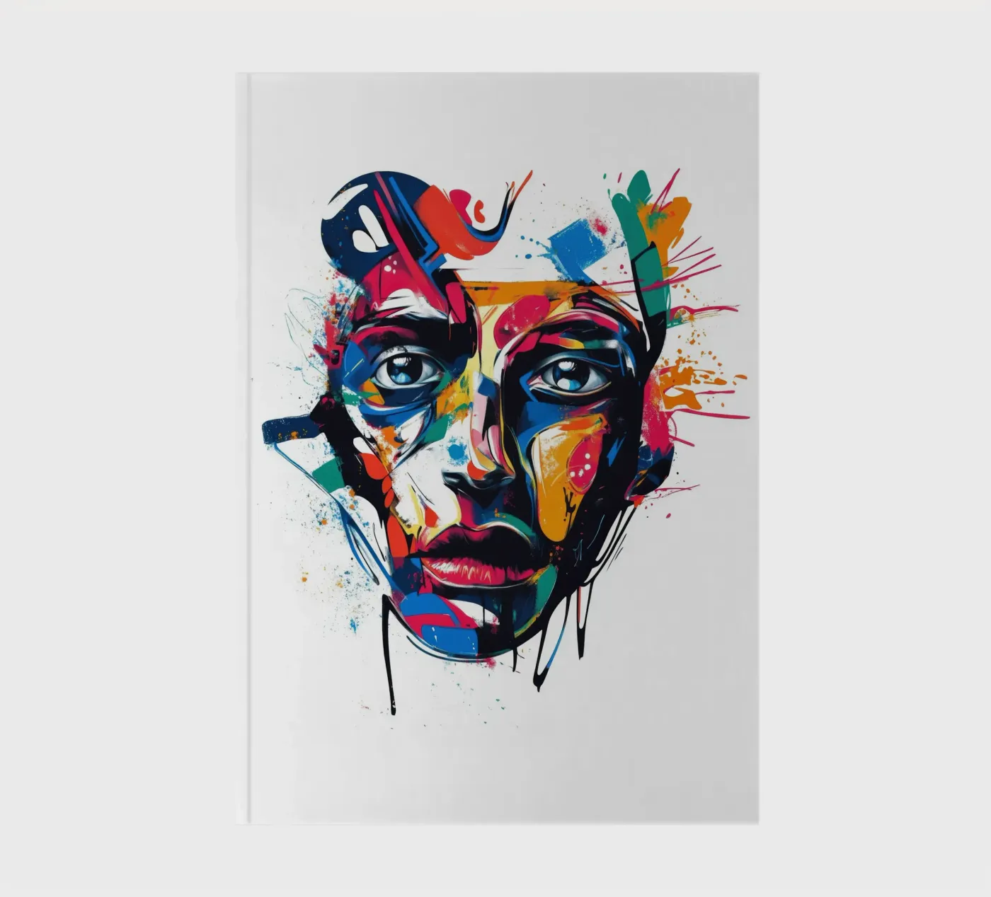 Face #4 notebook by Art Unleashed