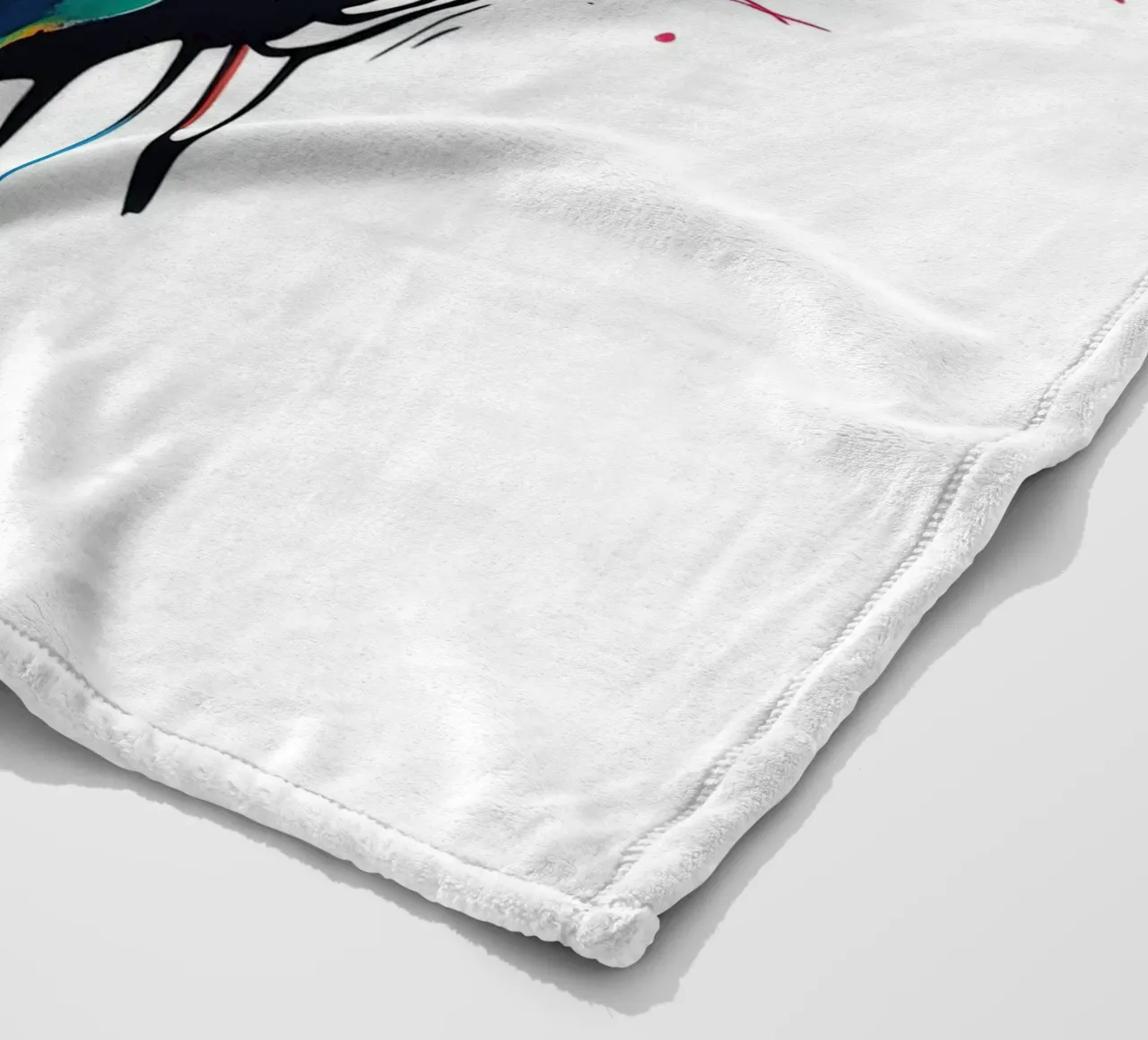 Face #4 Fleecedecke von Art Unleashed