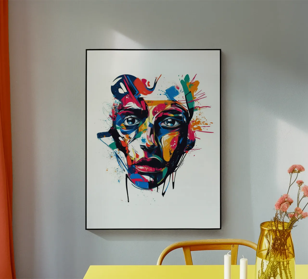 Face #4 acrylic glass by Art Unleashed