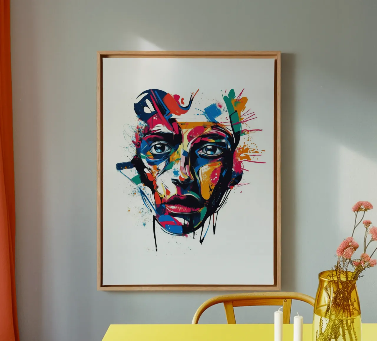 Face #4 tela con Cornice a cassetta da Art Unleashed