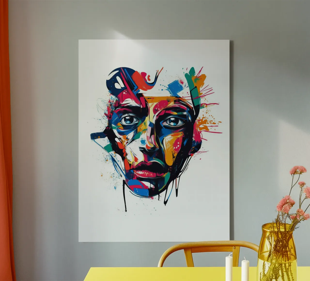 Face #4 tela con Cornice a cassetta da Art Unleashed