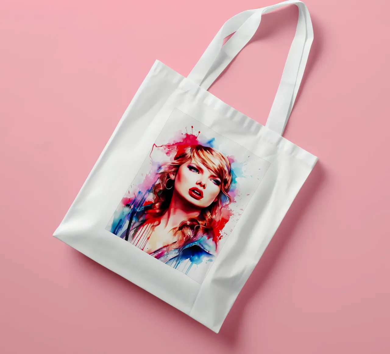 taylor swift borsa in juta da FreeArtStudio