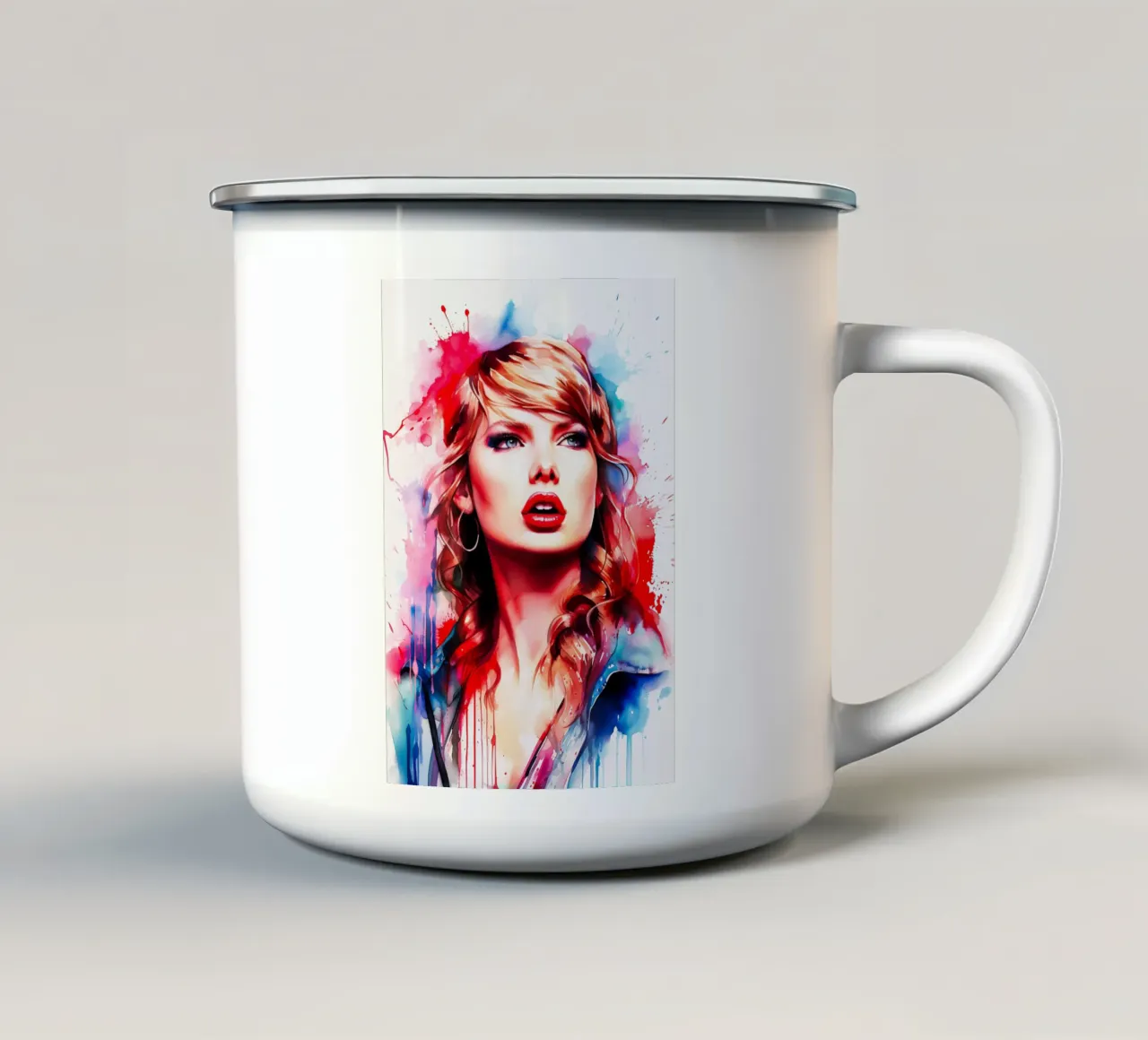 taylor swift tazza in smalto da FreeArtStudio