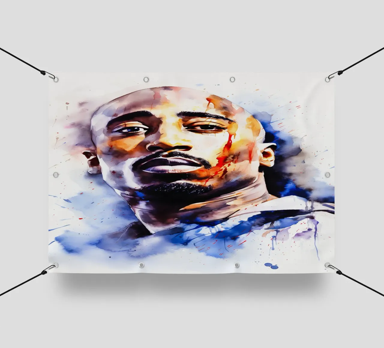 Tupac Shakur lonas publicitarias de FreeArtStudio