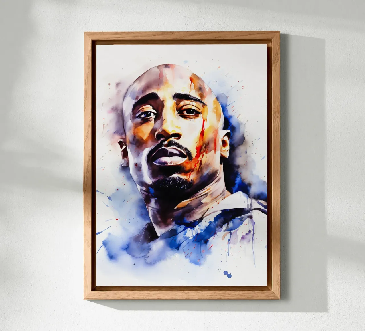 Tupac Shakur aluminio dibond de FreeArtStudio