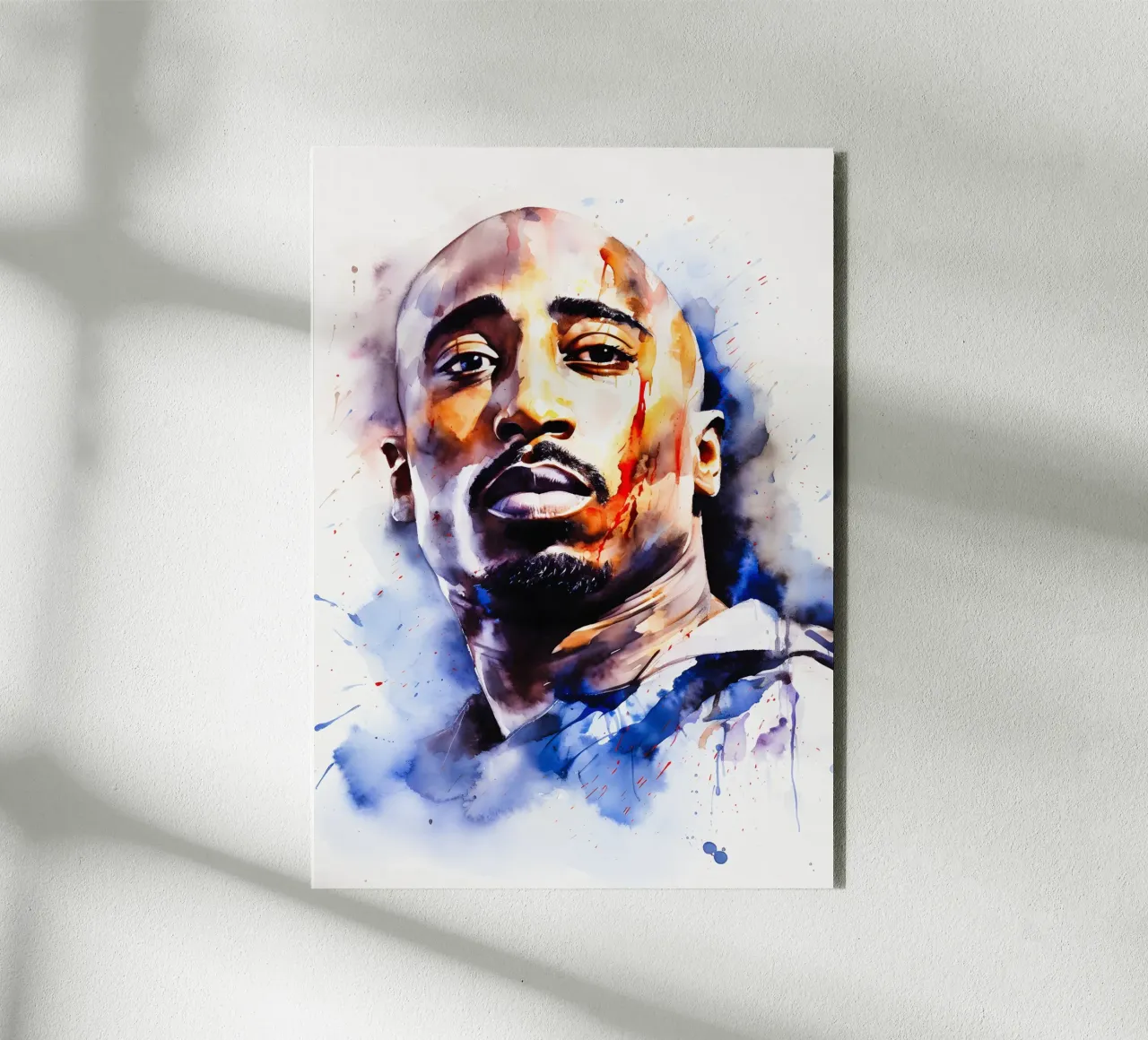 Tupac Shakur aluminio dibond de FreeArtStudio