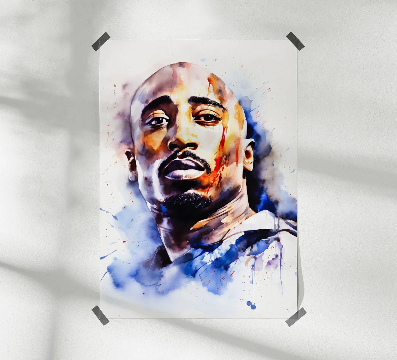 Tupac Shakur poster by FreeArtStudio