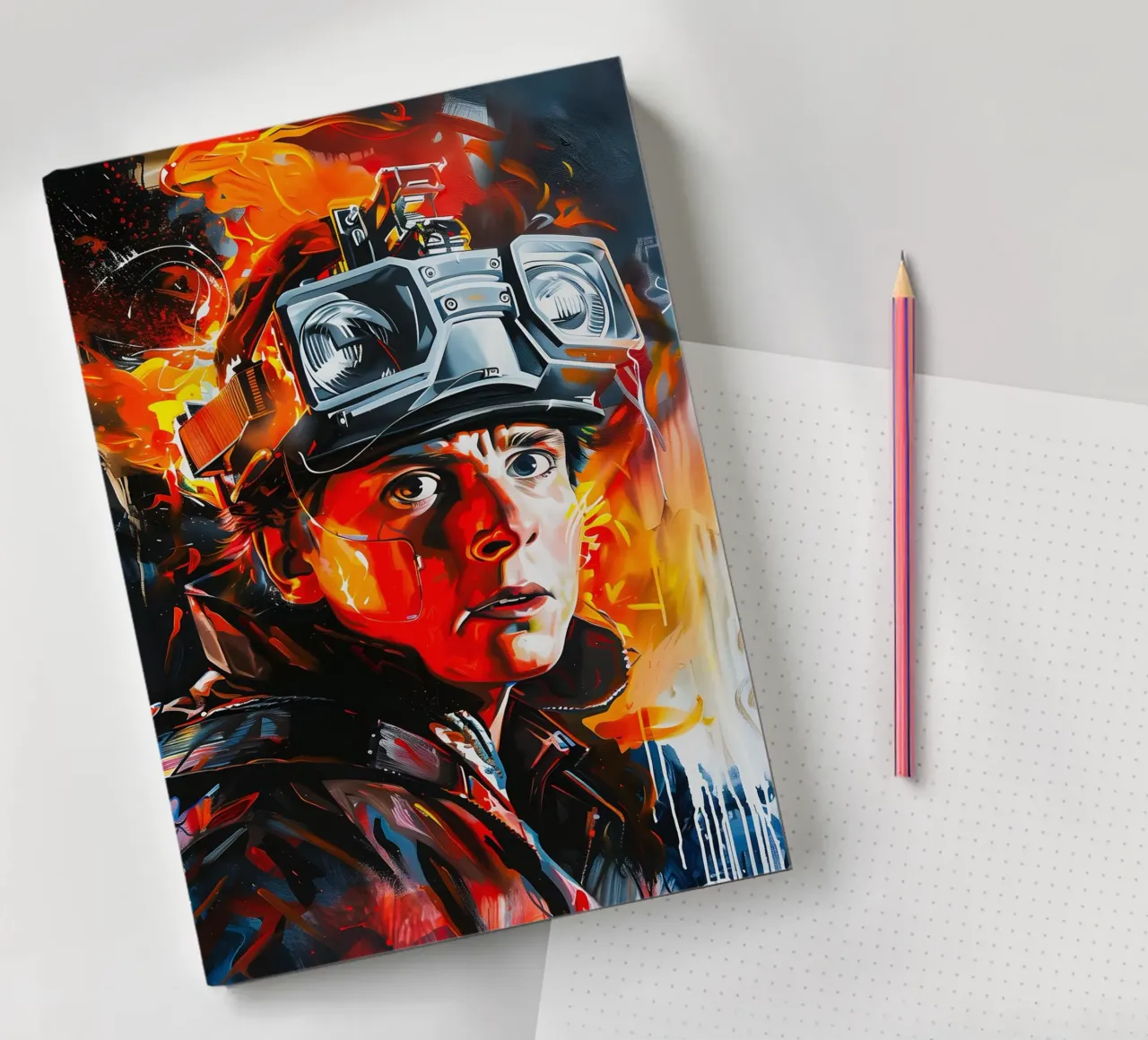 Back to The Future notebook by FreeArtStudio