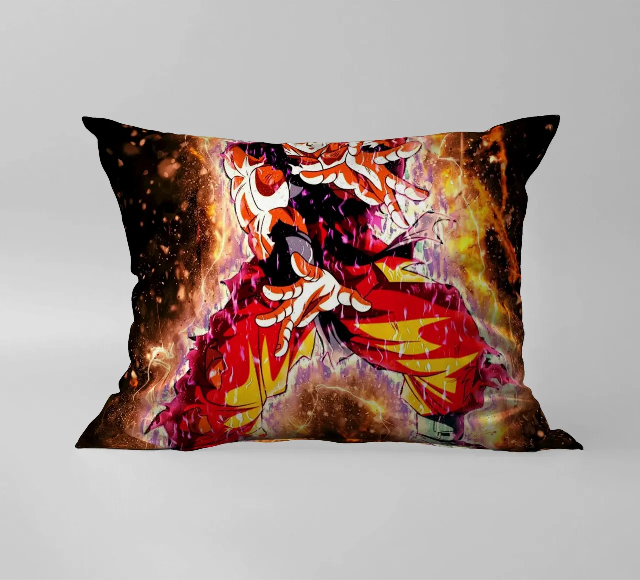 DBH Ultra Instinct Goku w Aura cuscino da Neonartstudio
