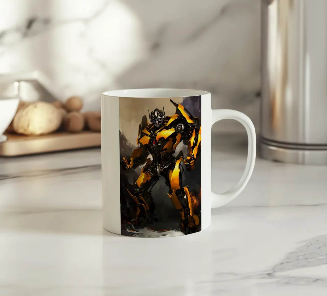 Bumblebee Transformers tazza in ceramica da FreeArtStudio