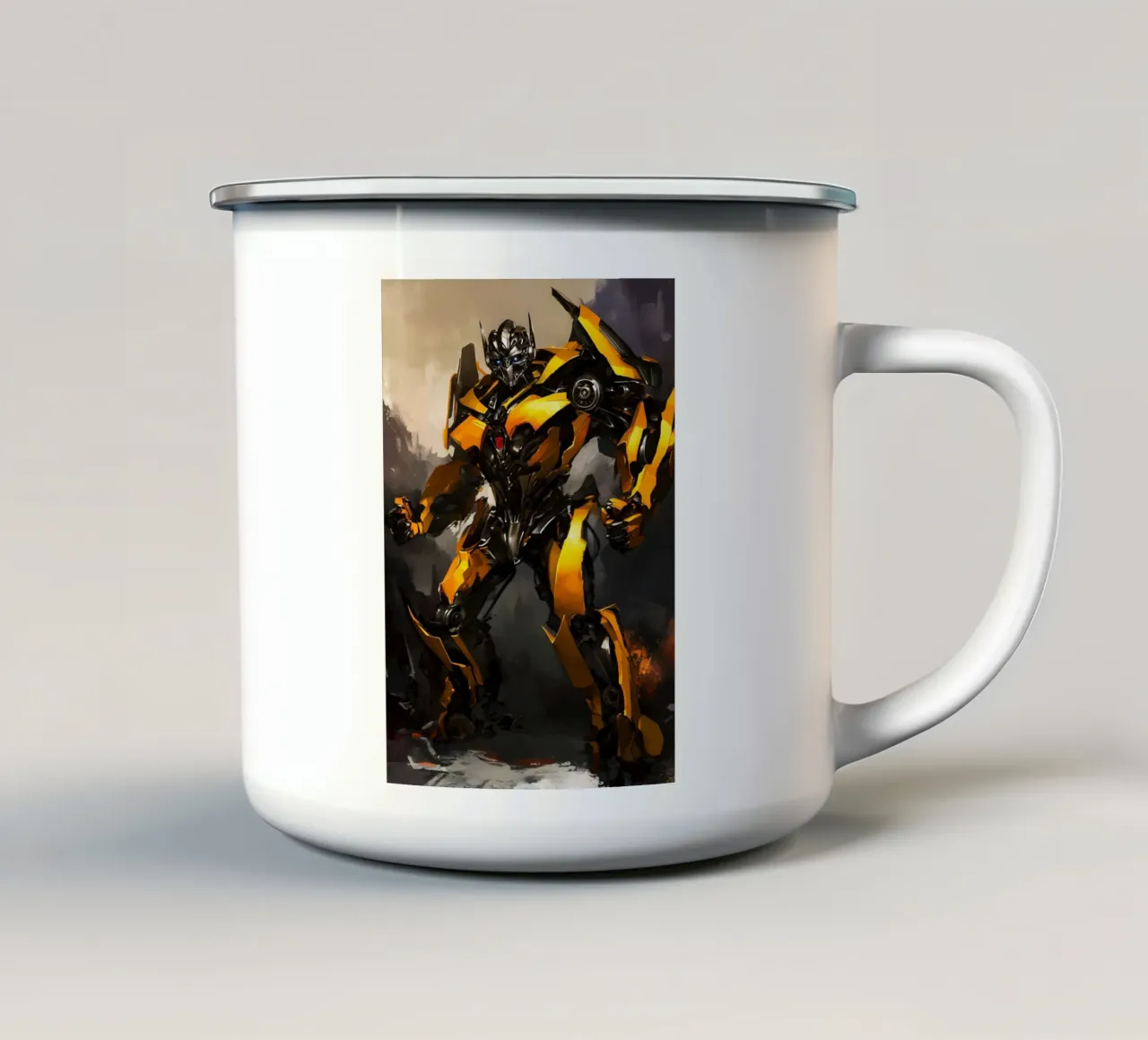 Bumblebee Transformers tazza in smalto da FreeArtStudio