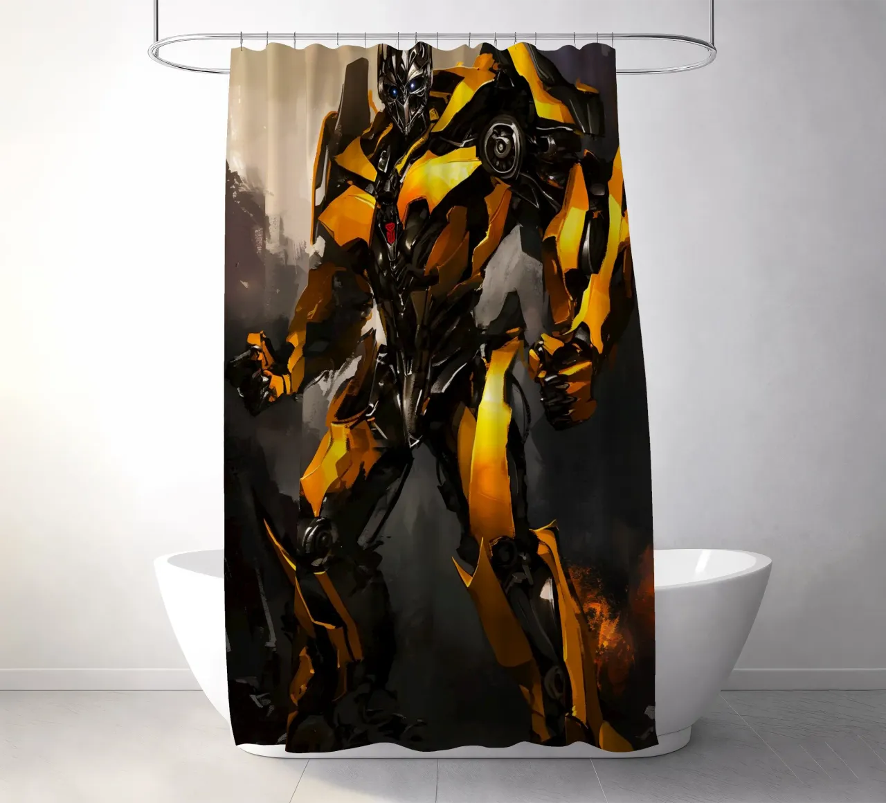 Bumblebee Transformers tenda da doccia da FreeArtStudio