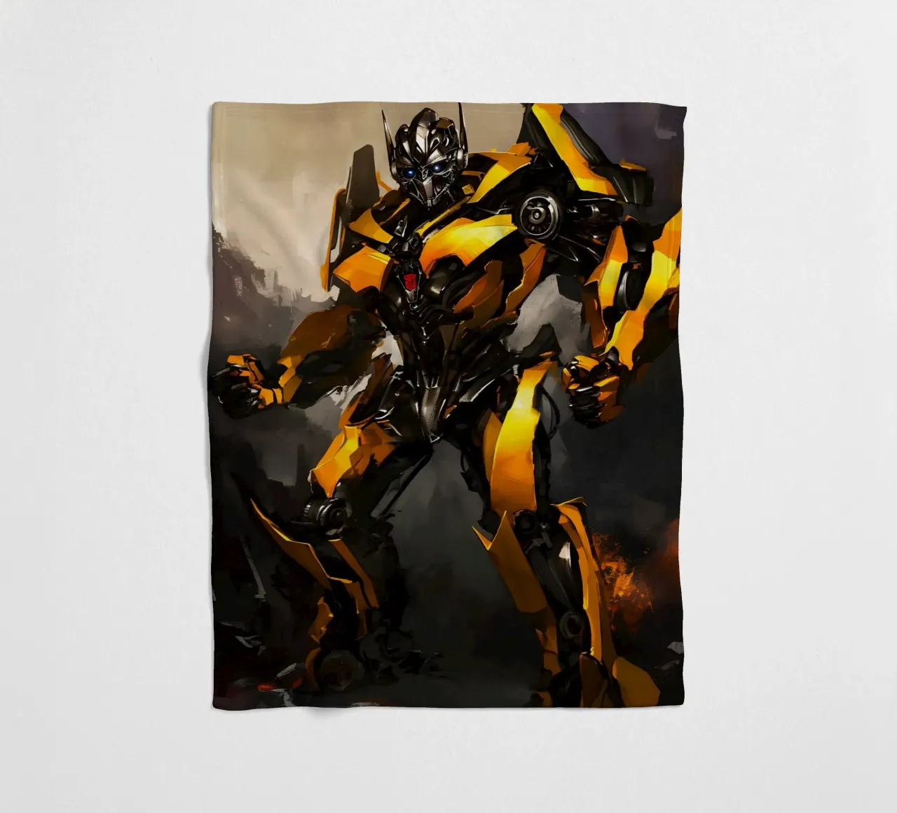 Bumblebee Transformers coperta in pile da FreeArtStudio