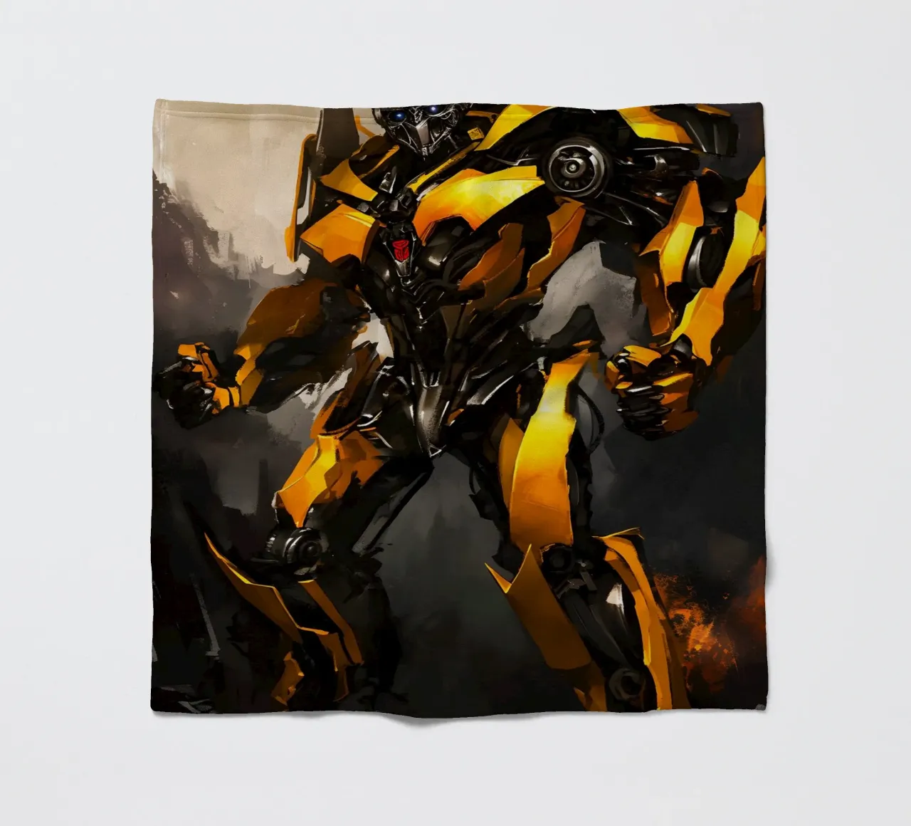 Bumblebee Transformers coperta in pile da FreeArtStudio