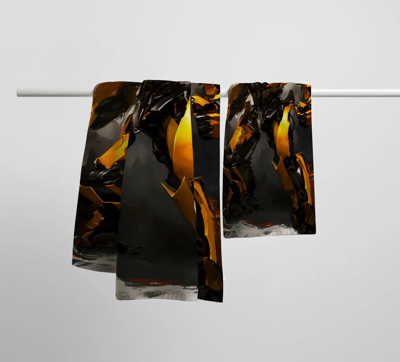 Bumblebee Transformers asciugamano da bagno da FreeArtStudio
