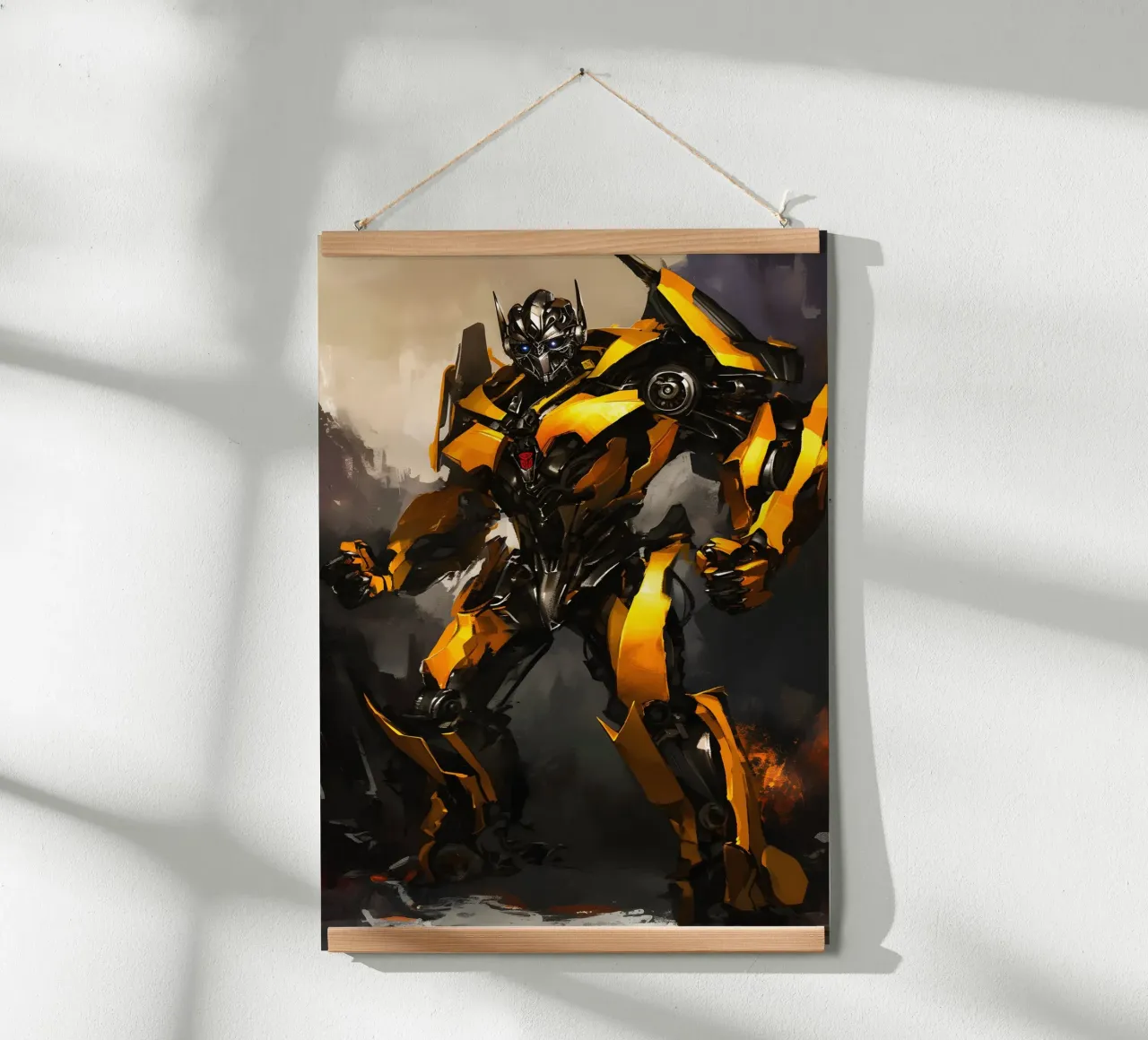 Bumblebee Transformers carta hahnemühle da FreeArtStudio