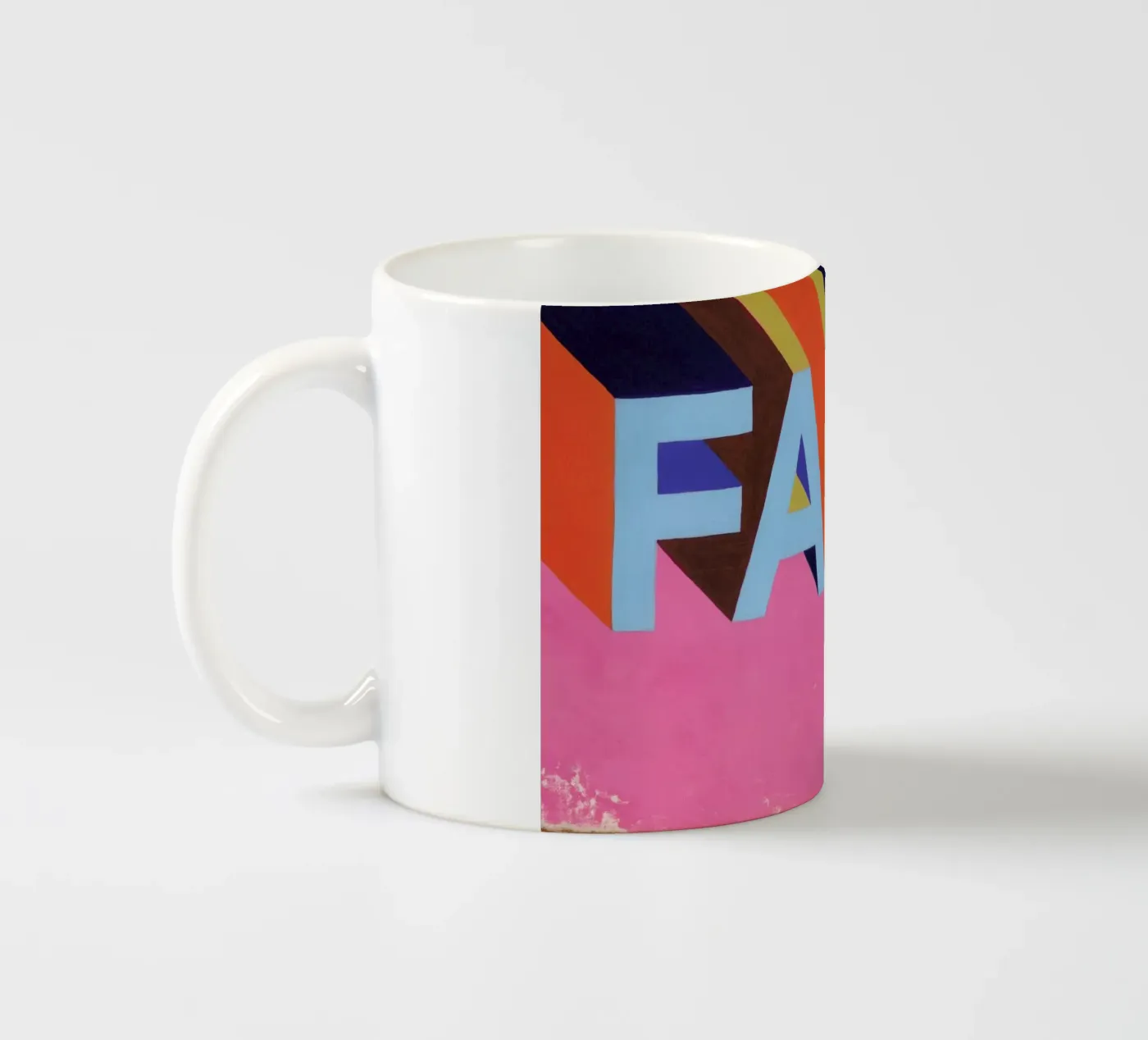 Fake ceramic mug by Famous When Dead