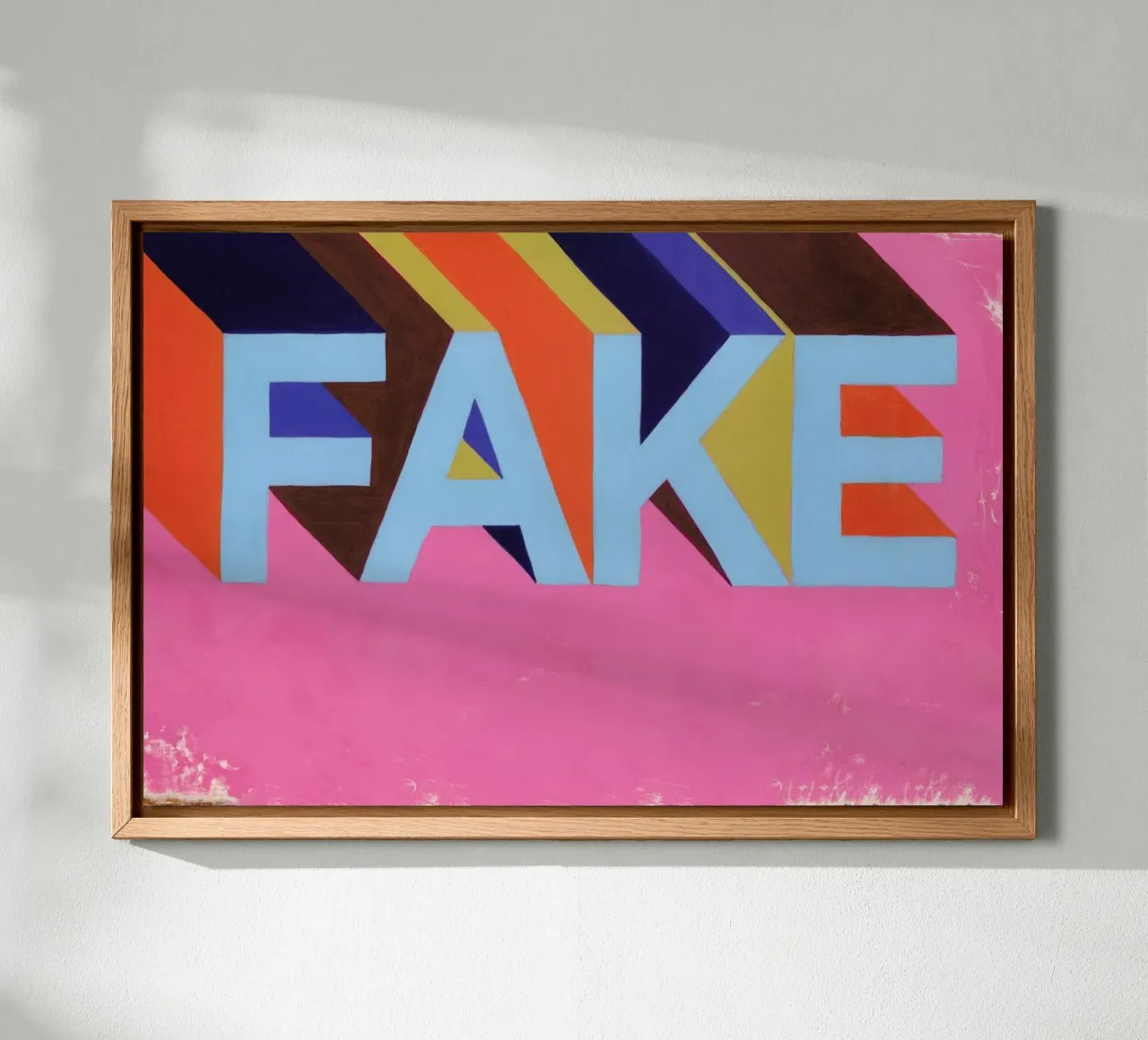 Fake tela con Cornice a cassetta da Famous When Dead