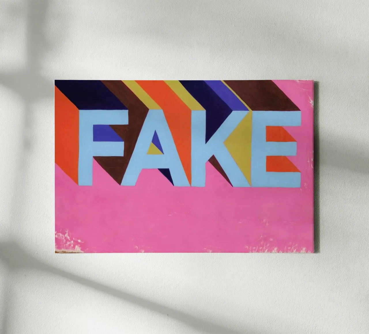 Fake tela con Cornice a cassetta da Famous When Dead