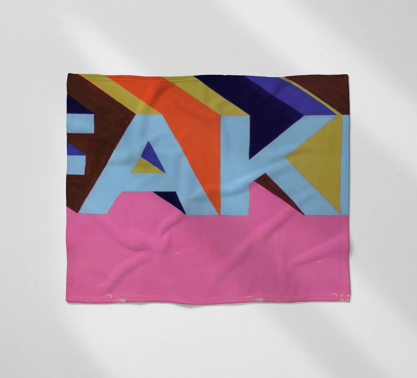 Fake fleecedeken van Famous When Dead