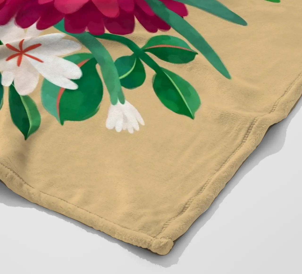 Giardino fiammeggiante - Arance e fiori coperta in pile da The Artcircle
