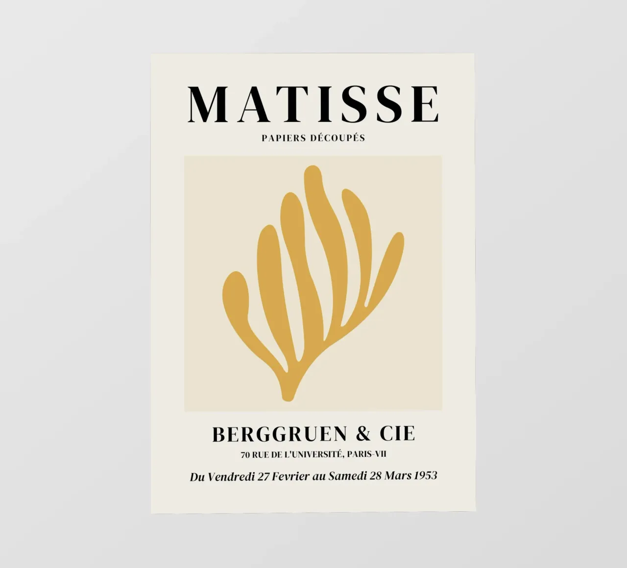 Matisse Abstract Coral reef (Yellow tone) backlit film by Paigaam Studio