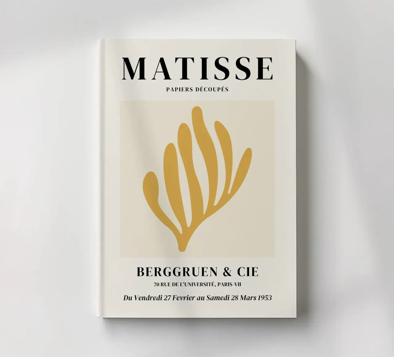 Matisse Abstrait Récif corallien (Tonalité jaune) carnet de notes de Paigaam Studio