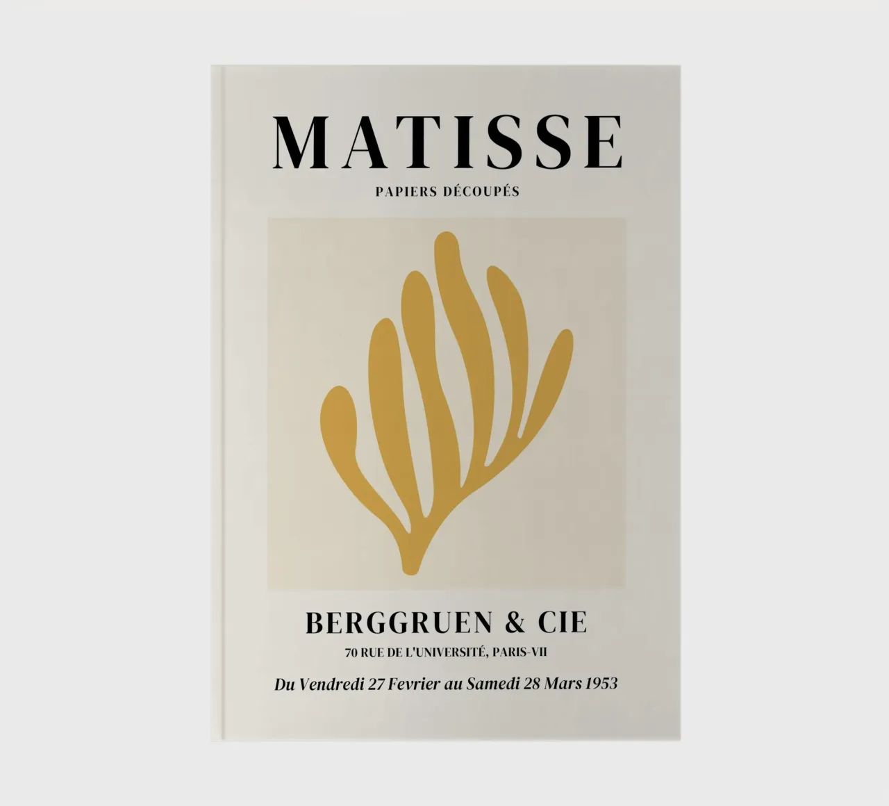 Matisse Abstrait Récif corallien (Tonalité jaune) carnet de notes de Paigaam Studio