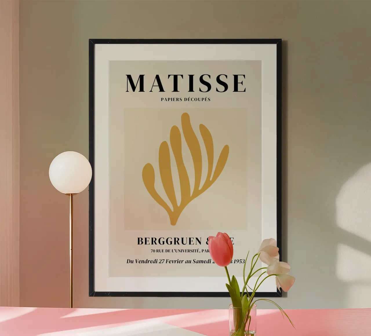 Matisse Abstract Koraalrif (Gele tint) hahnemühle van Paigaam Studio