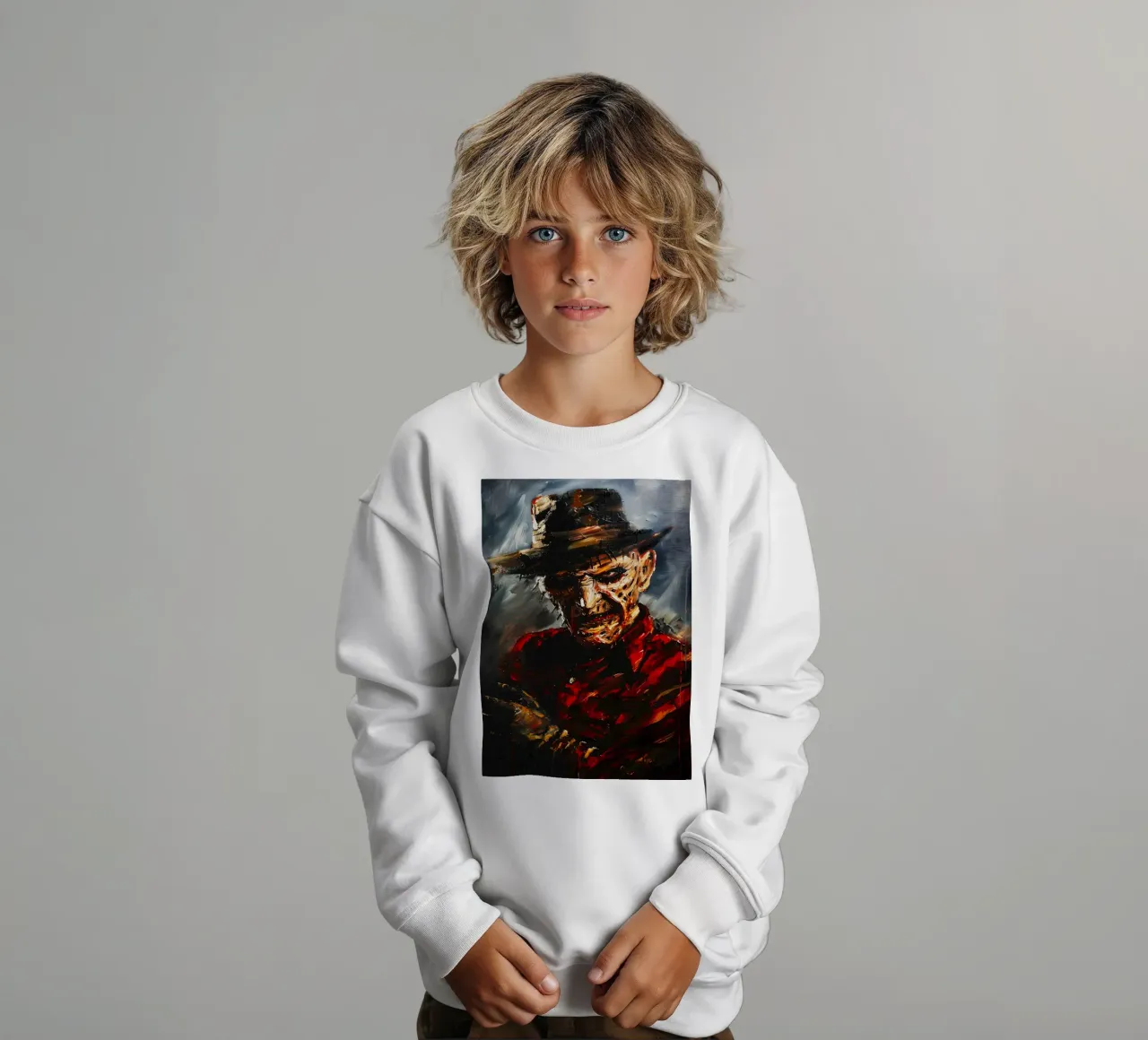 Freddy Krueger From A Nightmare on Elm Street felpa bambino da FreeArtStudio