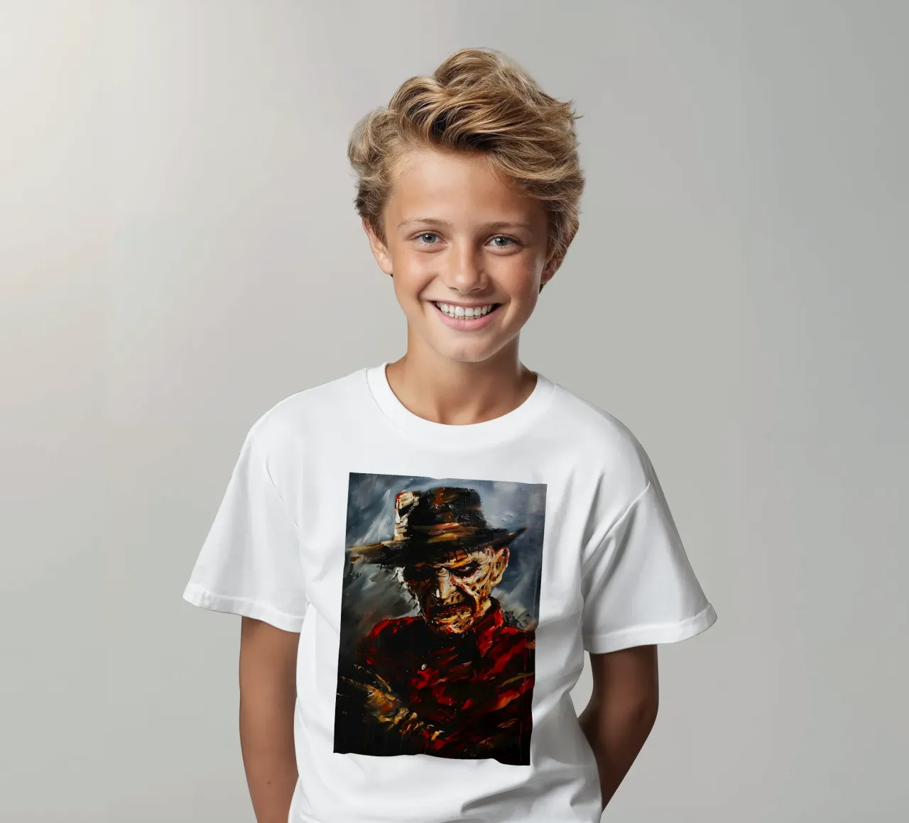 Freddy Krueger From A Nightmare on Elm Street kinder t-shirt van FreeArtStudio