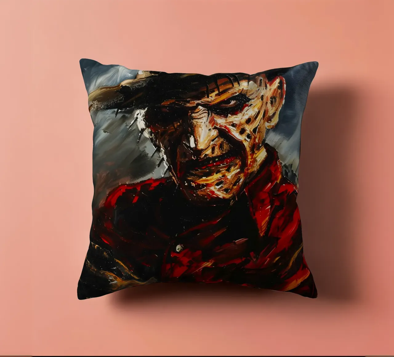 Freddy Krueger From A Nightmare on Elm Street cuscino da FreeArtStudio