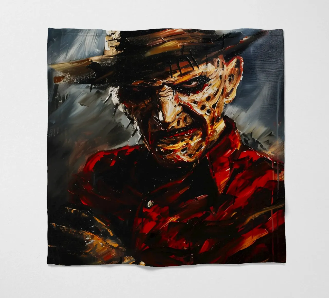 Freddy Krueger From A Nightmare on Elm Street coperta in pile da FreeArtStudio