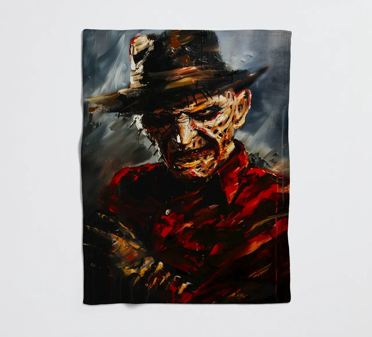 Freddy Krueger From A Nightmare on Elm Street coperta in pile da FreeArtStudio