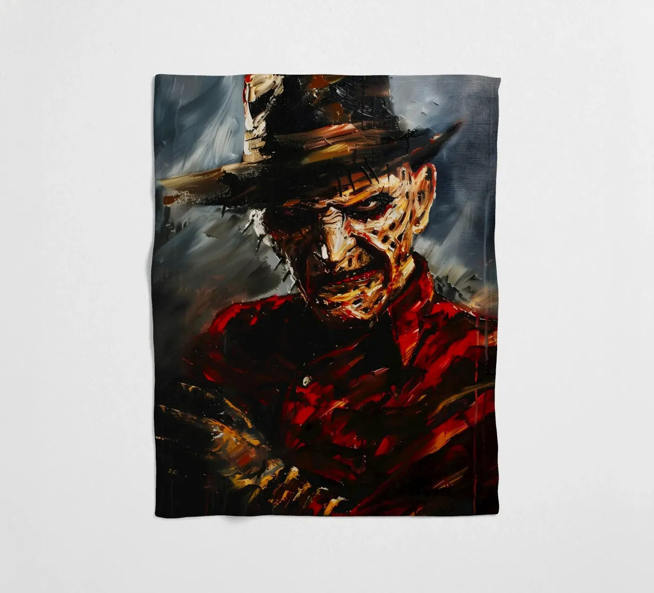 Freddy Krueger From A Nightmare on Elm Street coperta in pile da FreeArtStudio