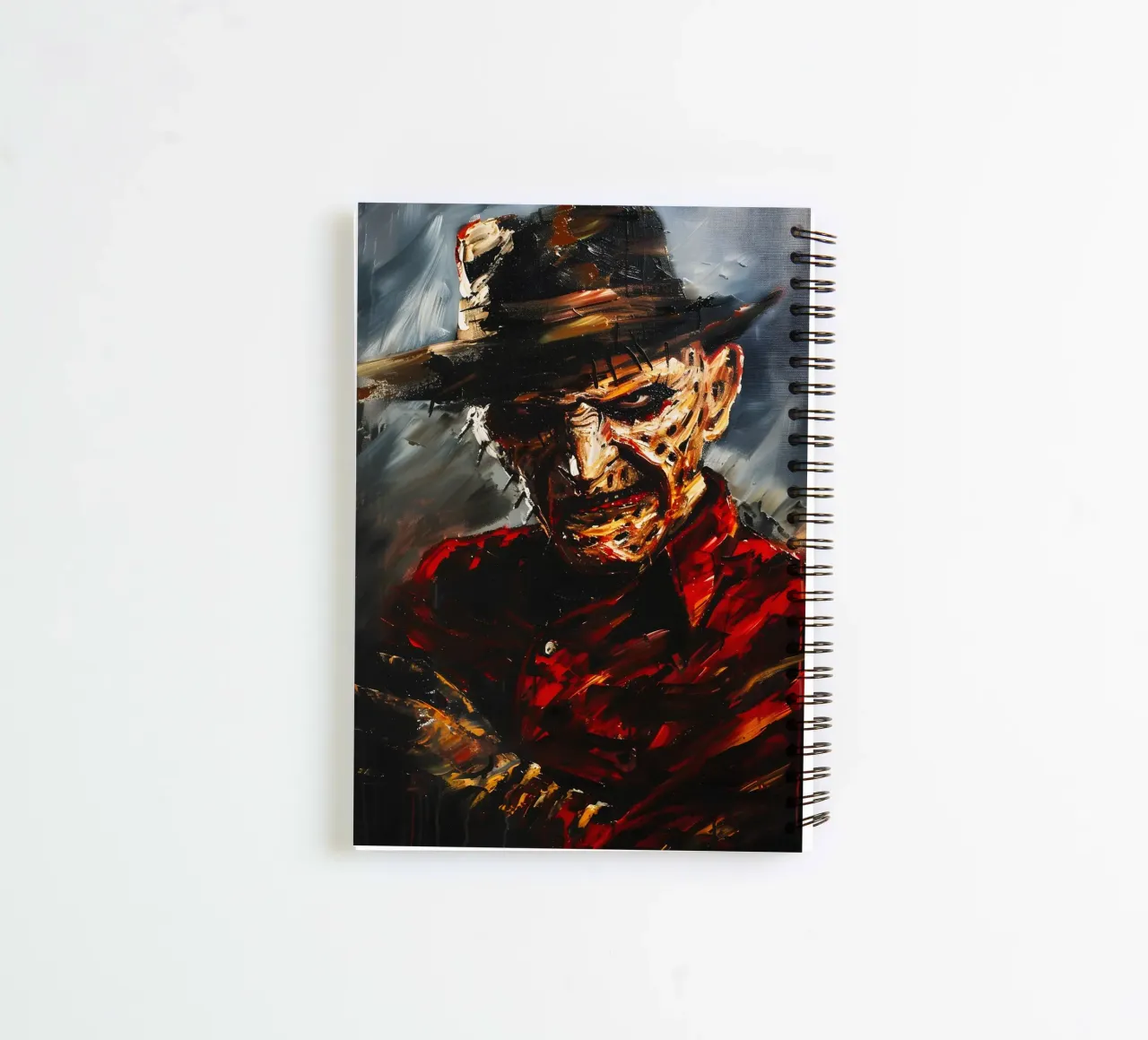 Freddy Krueger From A Nightmare on Elm Street spiral notebook by FreeArtStudio