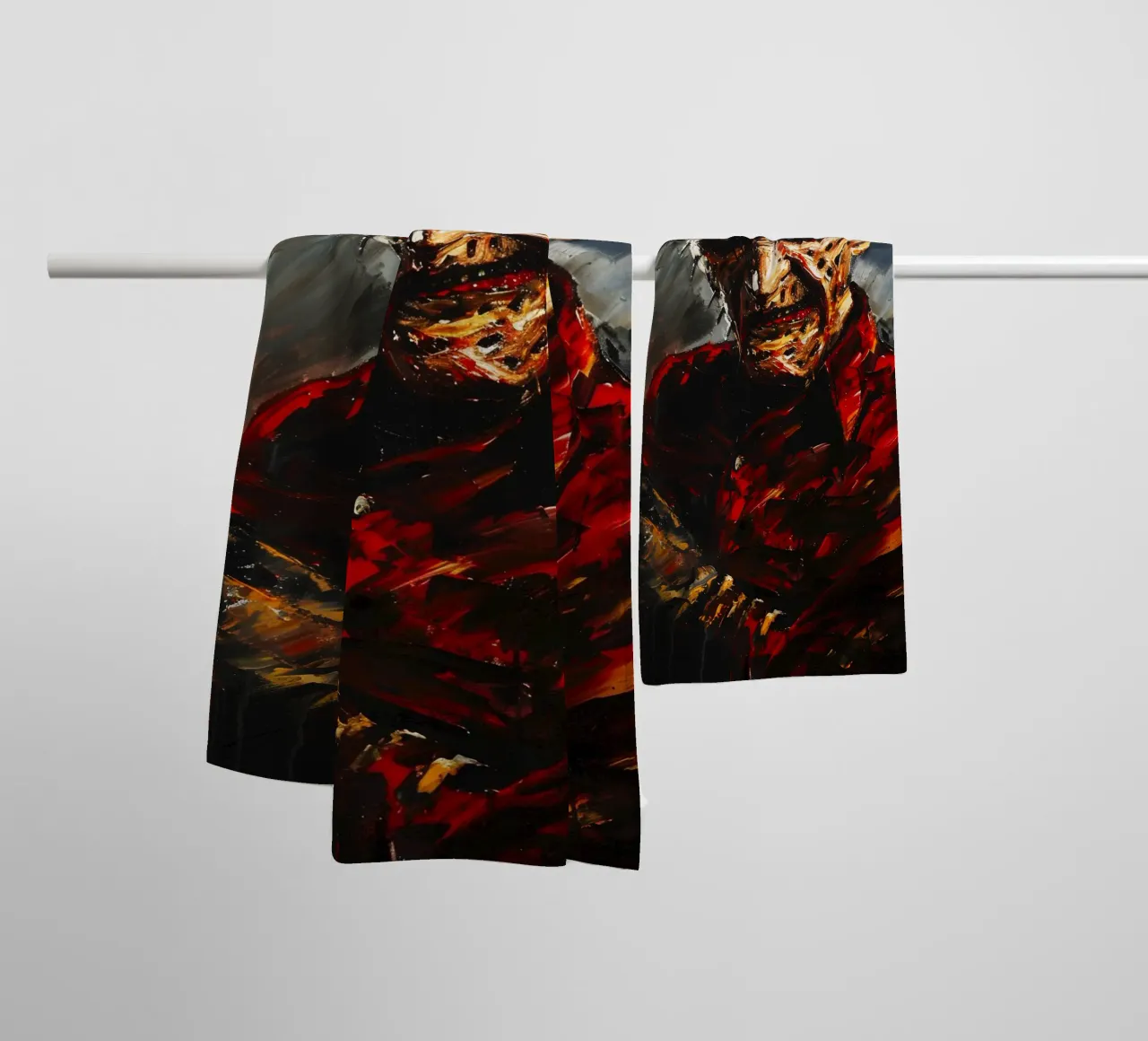 Freddy Krueger From A Nightmare on Elm Street toalla de baño de FreeArtStudio