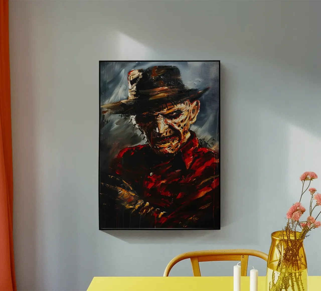Freddy Krueger From A Nightmare on Elm Street metacrilato de FreeArtStudio