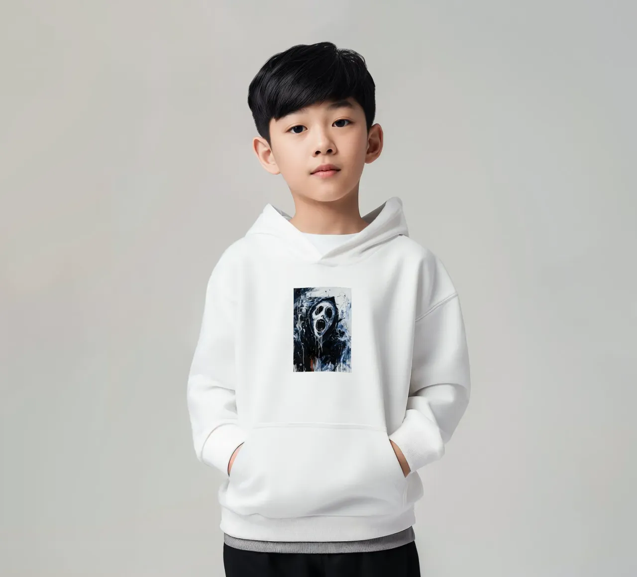 Ghostface From Scream felpa bambino con cappuccio da FreeArtStudio
